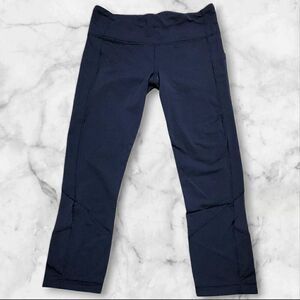 Lululemon Size 6 Navy Blue Pace Rival Leggings